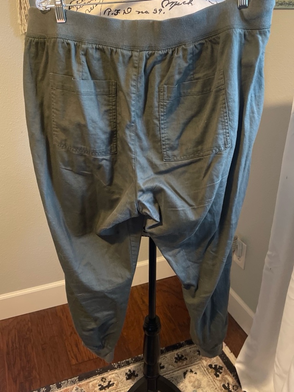 GAP Olive Green Drawstring Jogger Pants - Picture 2 of 5